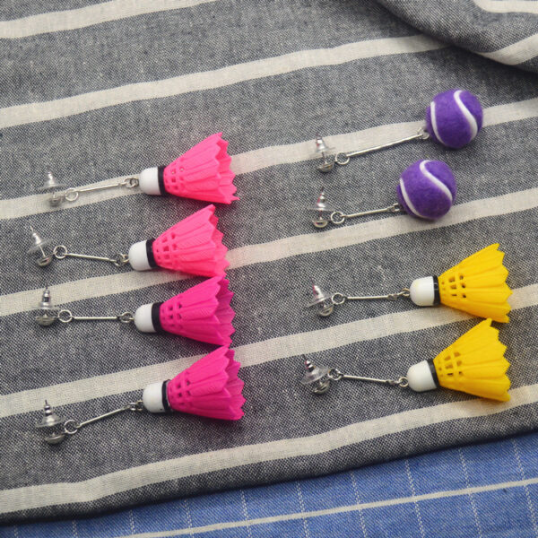 Personalized Badminton Earrings - Image 8