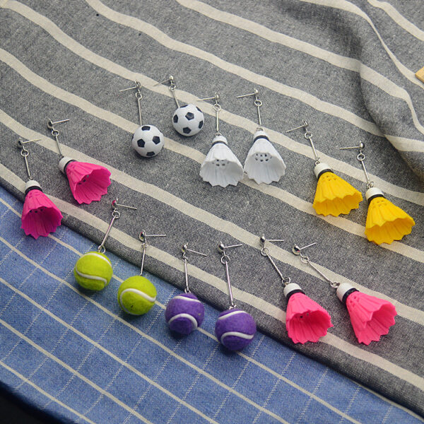 Personalized Badminton Earrings - Image 4