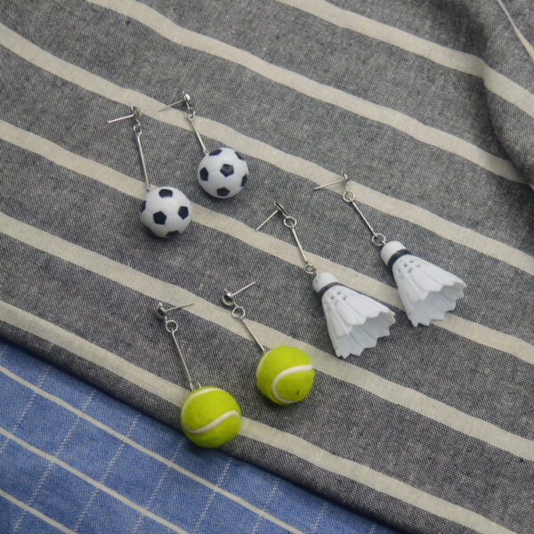 Personalized Badminton Earrings - Image 2