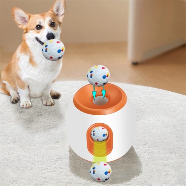 PET Ball Dispenser Toy The Third Gear Adjustable Pitching Machine - Image 8