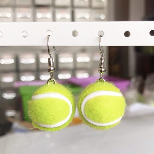 Creative Mixed Color Tennis Earrings - Image 4